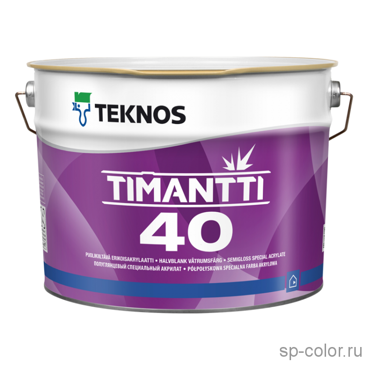 Teknos Timantti 40 Краска водоразбавляемая акрилатная полуглянцевая