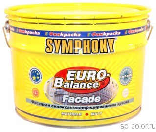 Symphony Euro Balance Facade Siloxan краска для бетонных фасадов усиленная силиконом