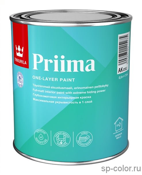 Tikkurila Priima интерьерная краска для стен и потолков