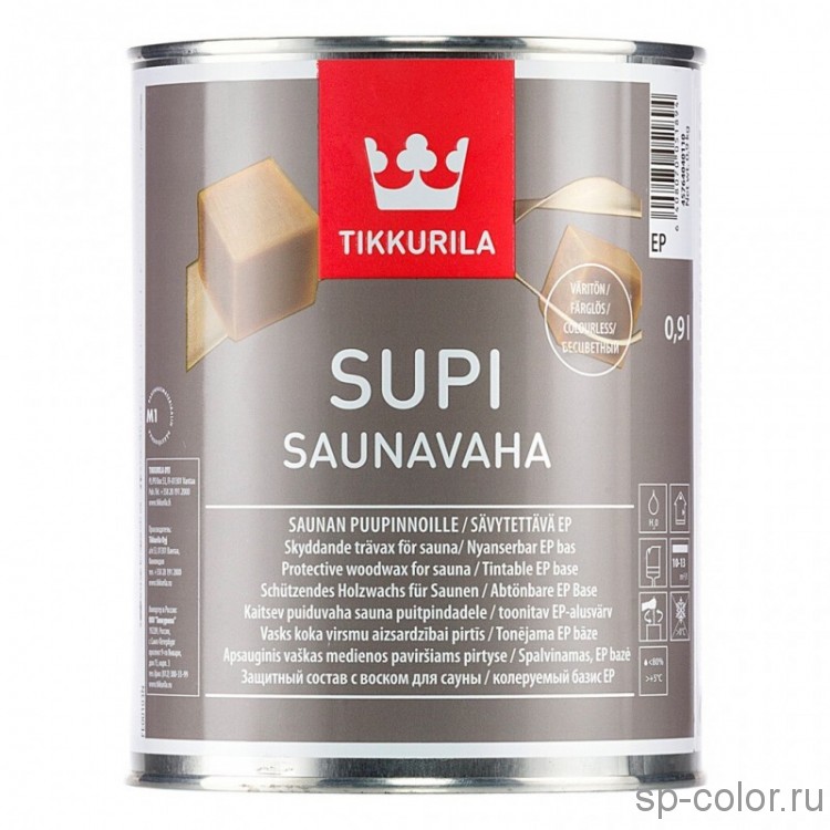 Tikkurila Supi Saunavaha защитный восковый состав для бани и сауны