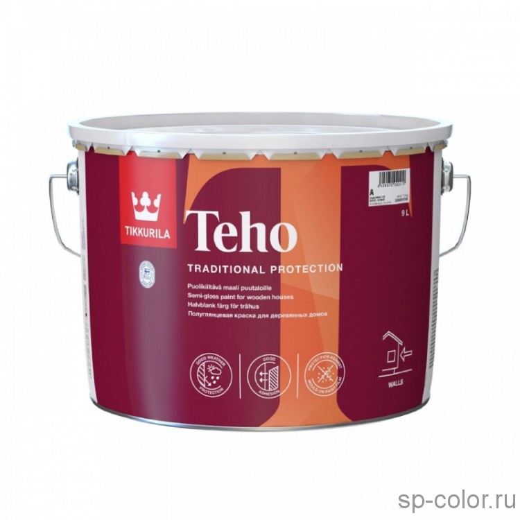 Tikkurila Teho полуглянцевая маслянная краска для деревянных фасадов