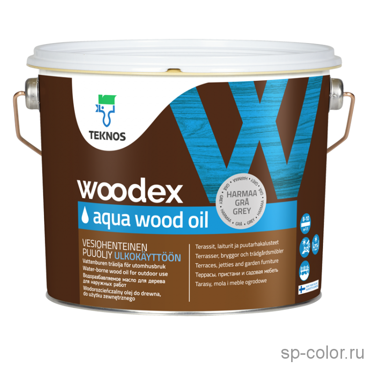 Teknos Woodex Aqua Wood Oil масло для защиты дерева