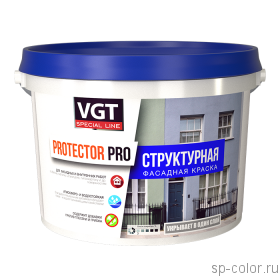 VGT Protector Pro краска структурная внутренние и наружные работы 