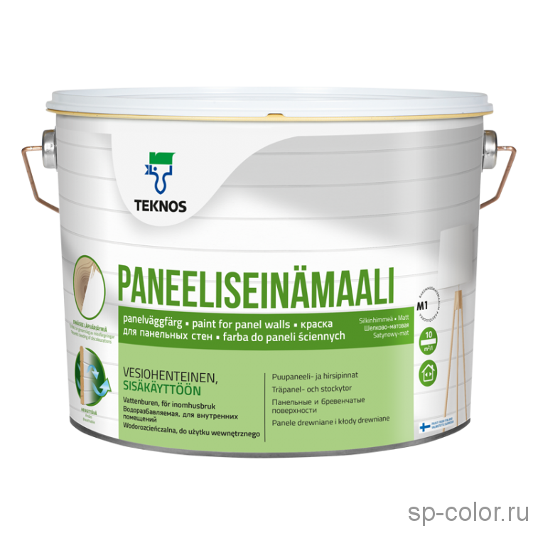 Teknos Paneeliseinamaali краска для внутренних деревянных стен