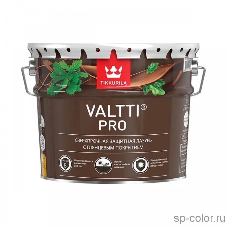 Tikkurila Valtti Pro глянцевая защитная лазурь для дерева
