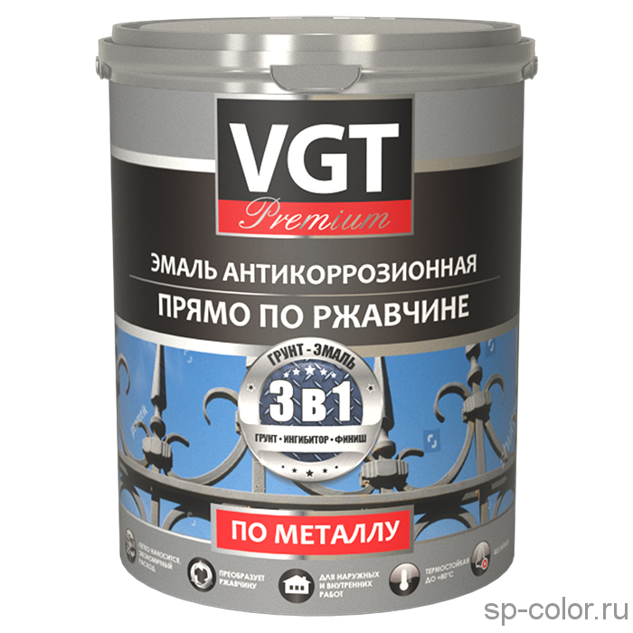 VGT Эмаль ВД-АК-1179 акриловая антикоррозионная 3 в 1