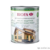 Biofa 2043 Масло защитное для наружных работ с антисептиком