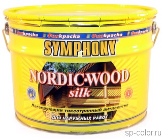 Symphony Nordic Wood Silk лессирующий антисептик для дерева на масляной основе