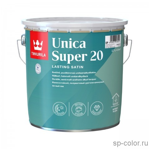 Tikkurila Unica Super 20 полуматовый уретано алкидный лак