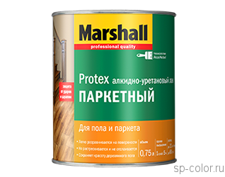Marshall Protex Parce Cila 40 полуматовый уретановый лак для пола