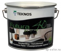 Teknos Futura 40 универсальная полуглянцевая алкидная краска