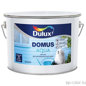 Dulux Domus Aqua полуматовая краска для деревянных фасадов