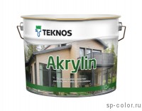 Teknos Akrylin краска акриловая полуматовая для деревянных домов