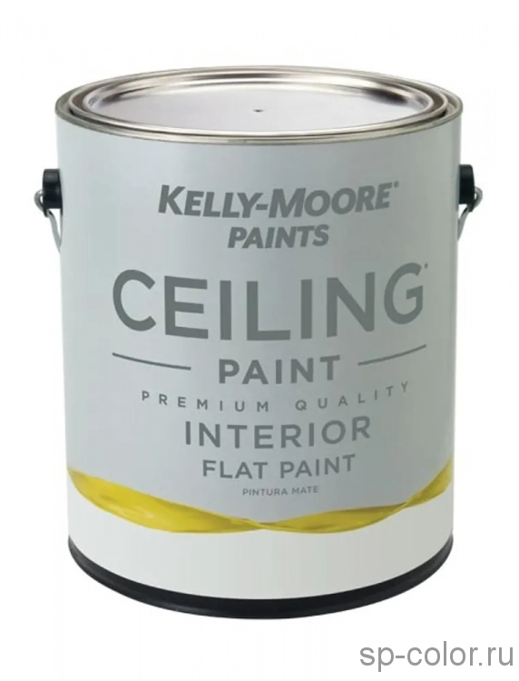 Белоснежная потолочная краска Kelly-Moore Ceiling Paint 