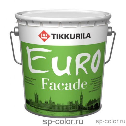 Tikkurila Euro Facade органоразбавляемая акриловая краска для минеральных фасадов 