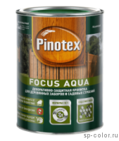 Pinotex Focus Aqua антисептик для наружных работ с воском
