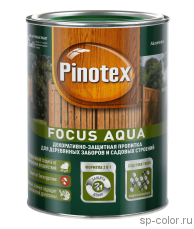 Pinotex Focus Aqua антисептик для наружных работ с воском