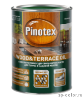 Pinotex Wood Terrace Oil защитное масло для террас 