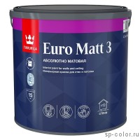 Tikkurila Euro Matt 3 глубоко матовая интерьерная краска 