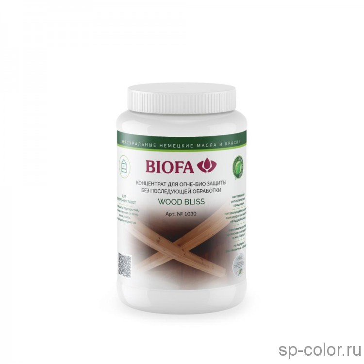 Biofa 1030 WOOD BLISS концентрат для ОГНЕ-БИО защиты без последующей обработки