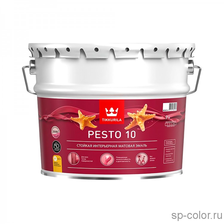 Tikkurila Euro Pesto 30 полуматовая интерьерная эмаль 