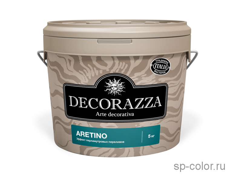 Decorazza Aretino эффект перламутровых мелких песчаных переливов