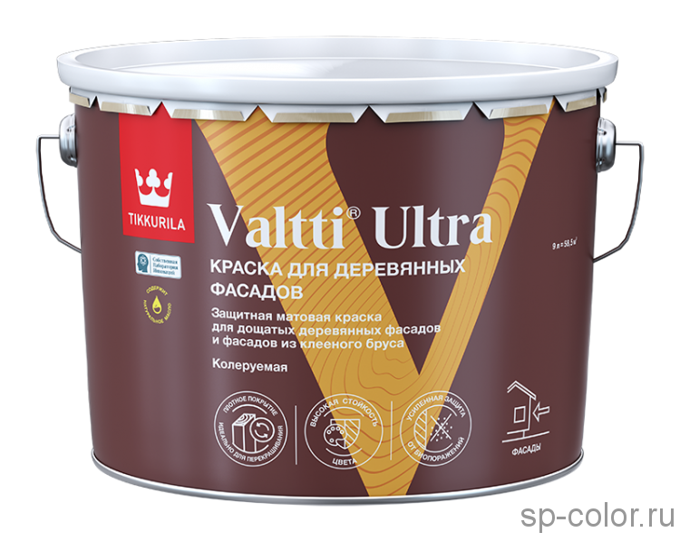Tikkurila Valtti Ultra матовая краска для деревянных фасадов