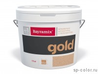 Bayramix Mineral Gold мраморная штукатурка с перламутровой крошкой