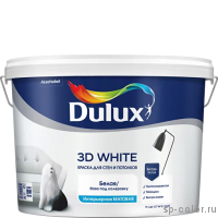 Dulux 3D белая матовая краска для стен и потолков
