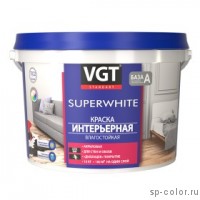 VGT Краска акриловая интерьерная ВД-АК-2180 супербелая влагостойкая