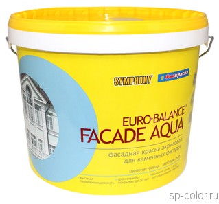 Symphony Euro Balance Faсade Aqua фасадная краска по бетону