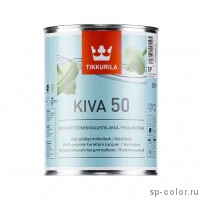 Tikkurila Kiva 50 полуглянцевый лак для дерева и мебели