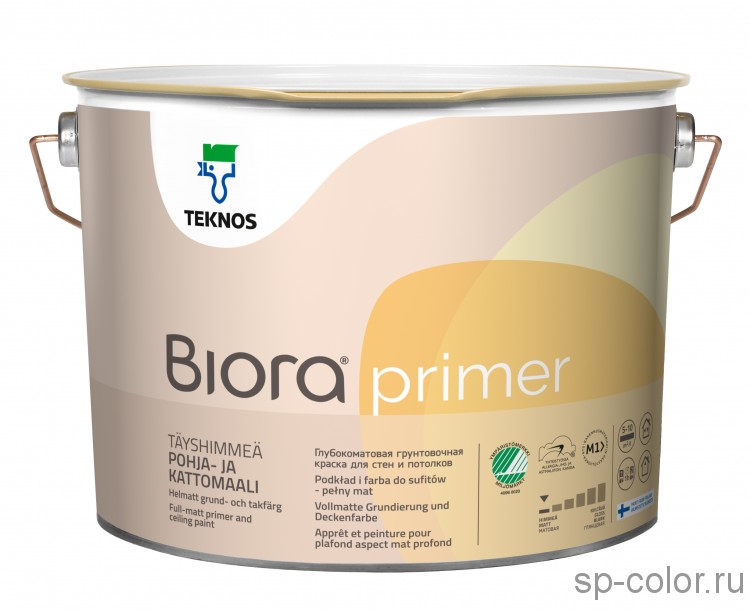 Teknos Biora 3 Primer Краска грунтовочная для стен и потолков