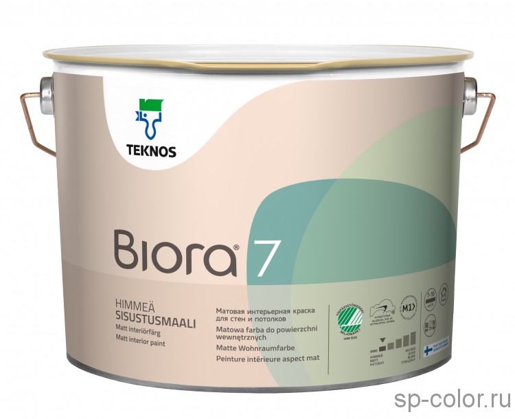 Teknos Biora 7 Краска акрилатная матовая для внутренних стен
