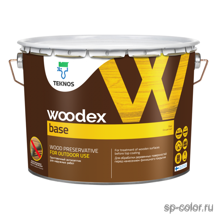 Teknos Woodex Base грунтовочный антисептик содержащий масло 