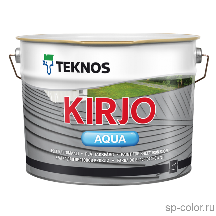 Teknos Kirjo Aqua краска водоразбавляемая для листовой кровли