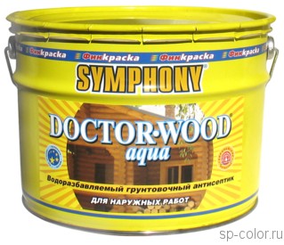 Symphony Doctor Wood Aqua грунтовочный антисептик  для дерева 