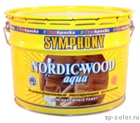 Symphohy Nordic Wood Aqua водоразбавляемый лессирующий антисептик