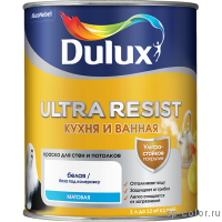 Dulux Ultra Resist матовая краска для кухни и ванной комнаты